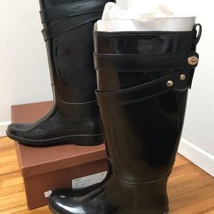 Authentic Coach Talia Rubber Rain Boots